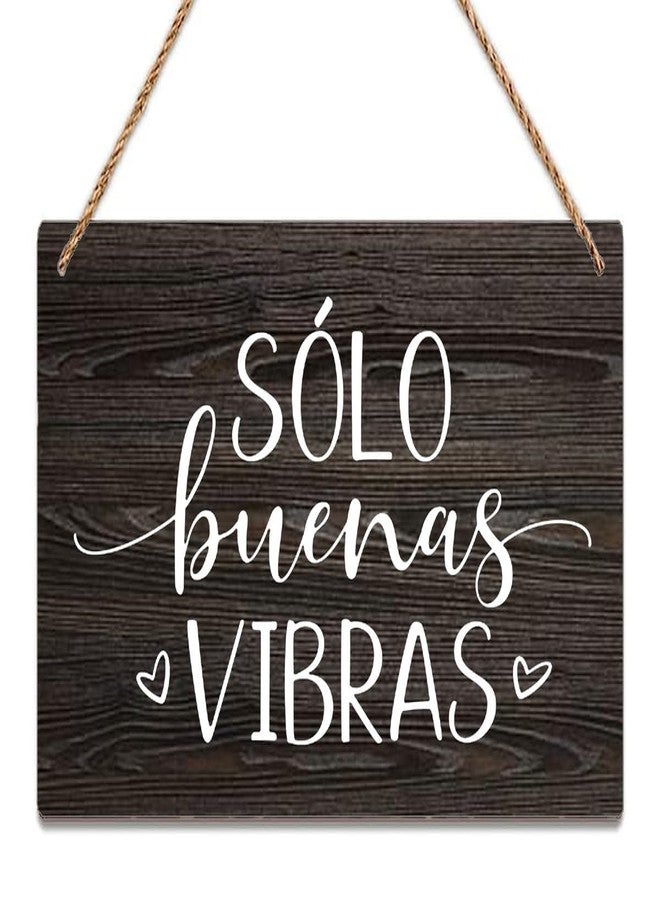 Estiyond Rustic Wooden Door Hanging Wall Art Sign Spanish Sign Quote Spanish Wall Decor For Yoga Room, Studio, Home, Bedroom, Garden, Bathroom 12 X 6 Inch - Image 1